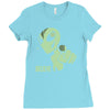 alien believe space sci fi ufo nerd Ladies Fitted T-Shirt