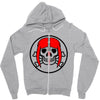 skull woman Zipper Hoodie