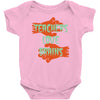 teachers love brains Baby Bodysuit