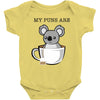my puns are Baby Bodysuit