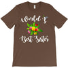 world's best sister with flowers. T-Shirt
