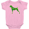 boxer leaf Baby Bodysuit