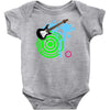 guitar retro music Baby Onesie