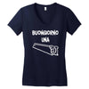 buongiorno una sega Women's V-Neck T-Shirt
