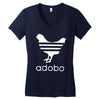 white adobo Women's V-Neck T-Shirt