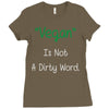 not a dirty word Ladies Fitted T-Shirt
