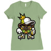 hop hop bear Ladies Fitted T-Shirt