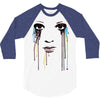 watercolor eyes 3/4 Sleeve Shirt