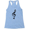 the music is the key Racerback Tank