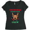 christmas baking team crew rudolph Women's Triblend Scoop T-shirt