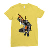 deathstroke marron Ladies Fitted T-Shirt
