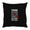 think outside the box Throw Pillow