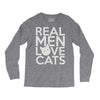 real men love cats Long Sleeve Shirts