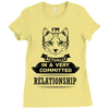 I Am Cat Actually In A Very Commited Relationship Ladies Fitted T-Shirt