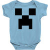 creeper face Baby Onesie
