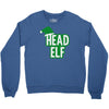 christmas head elf Crewneck Sweatshirt