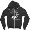 buffering  funny retro loading computer console fashion party Zipper Hoodie