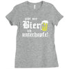 gibt mir bier ich unterhopfe  funny Ladies Fitted T-Shirt