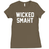 wicked smaht funny Ladies Fitted T-Shirt
