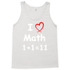 kids boys childrens i love math 1+1=11 funny Tank Top