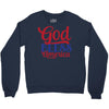 god bless america Crewneck Sweatshirt