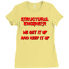 we  get it up Ladies Fitted T-Shirt
