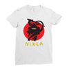 love ninja monkey banana Ladies Fitted T-Shirt