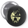 cat and bat halloween Pin-back button