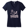 frankensolo meets the wook man Women's V-Neck T-Shirt