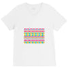 pattern overload V-Neck Tee