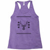 ugly deer christmas Racerback Tank