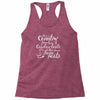 she's country from her cowboy boots Racerback Tank