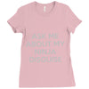 ask me about my ninja disguise Ladies Fitted T-Shirt
