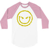 evil smiley emoticon 3/4 Sleeve Shirt