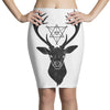 Deer With Diamond Pencil Skirts