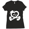 heart walking Ladies Fitted T-Shirt