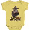 i want you for an adventure Baby Bodysuit