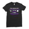I Love Someone with Pancreatic Cancer to The Moon and Back to Infinity Ladies Fitted T-Shirt