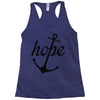 hope anchor religious Racerback Tank