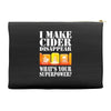 funny i make cider disappear, ideal gift or birthday present. Accessory Pouches