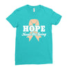 Hope Keeps Me Going Ladies Fitted T-Shirt