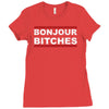 bonjour bitches Ladies Fitted T-Shirt