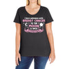I Love Someone with Breast Cancer to The Moon and Back to Infinity Ladies Curvy T-Shirt