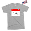 title of day of the week friday day of the week Exclusive T-shirt