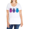 Colorful Cats Ladies Curvy T-Shirt