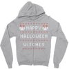 happy halloween witches Zipper Hoodie