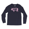 pig oink funny Long Sleeve Shirts