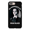 on wednesdays we wear black iPhone 8 Plus Case
