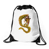 moray pirate captain Drawstring Bags