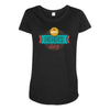 HAPPY FATHERS DAY Maternity Scoop Neck T-shirt